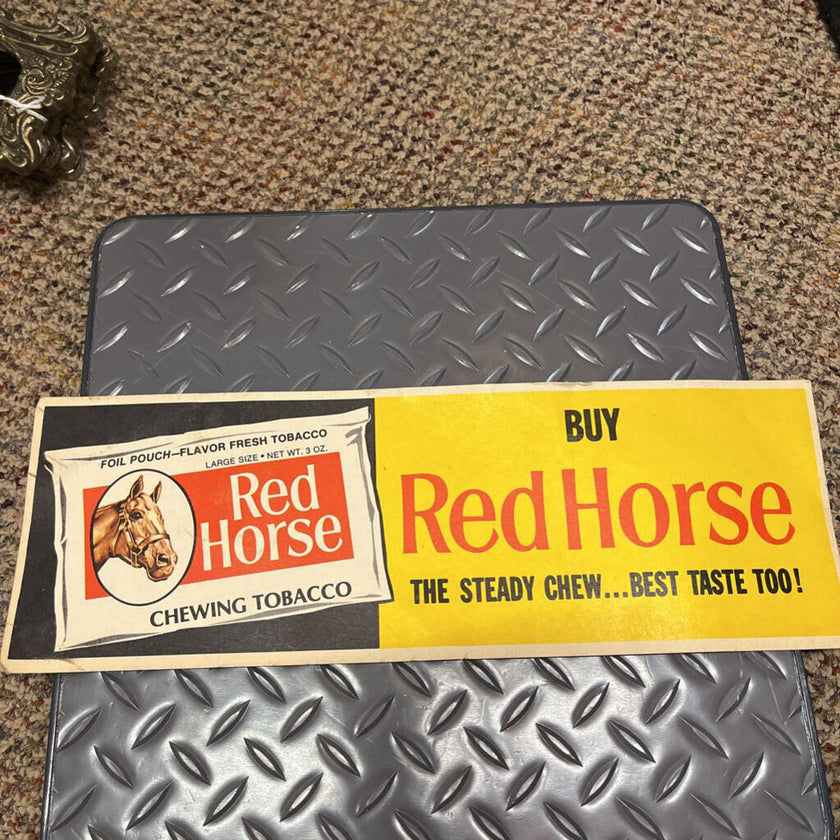 Red Horse advertising card Original!