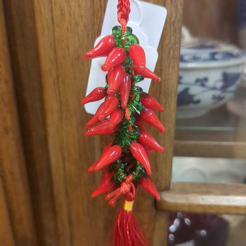 Glass Chili Pepper Charm