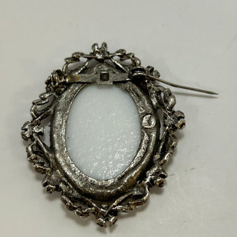 Blue Flower Brooch