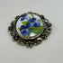 Blue Flower Brooch