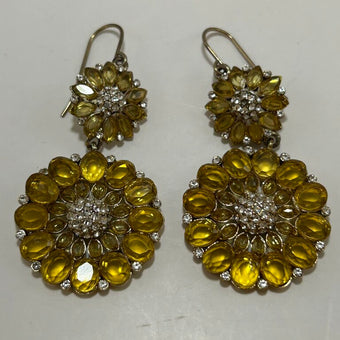 Crystal Sunflower Earrings