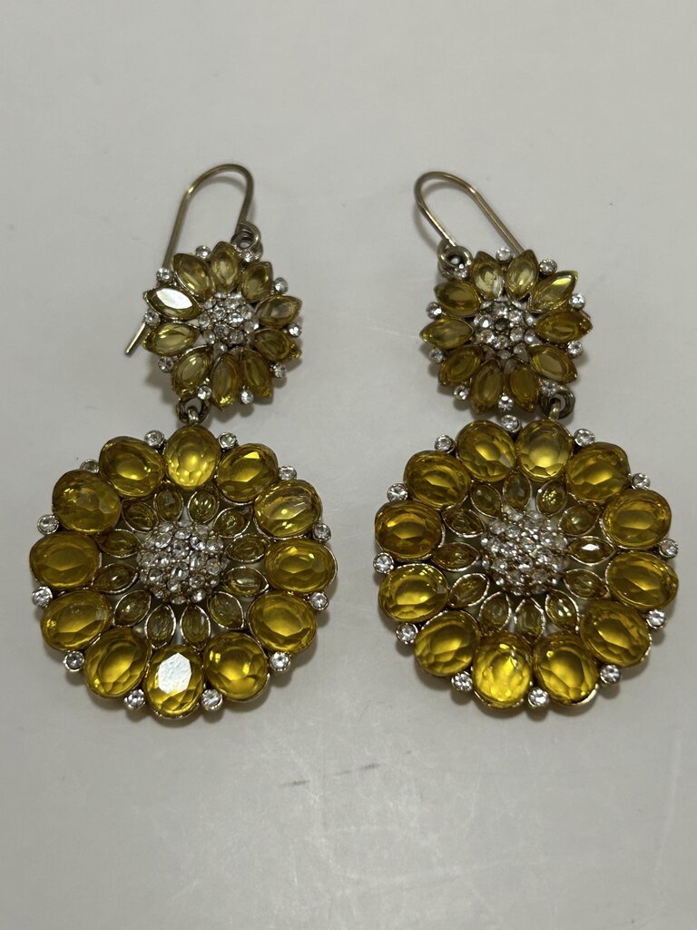 Crystal Sunflower Earrings