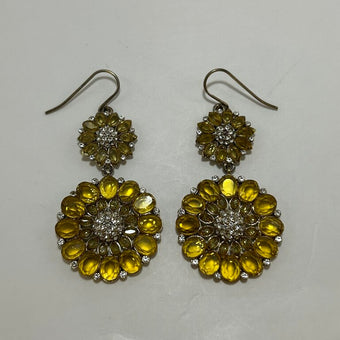Crystal Sunflower Earrings
