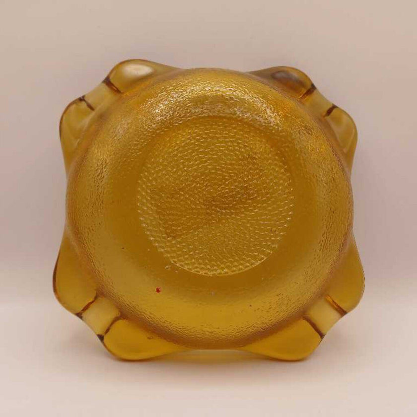 Amber Glass Ashtray