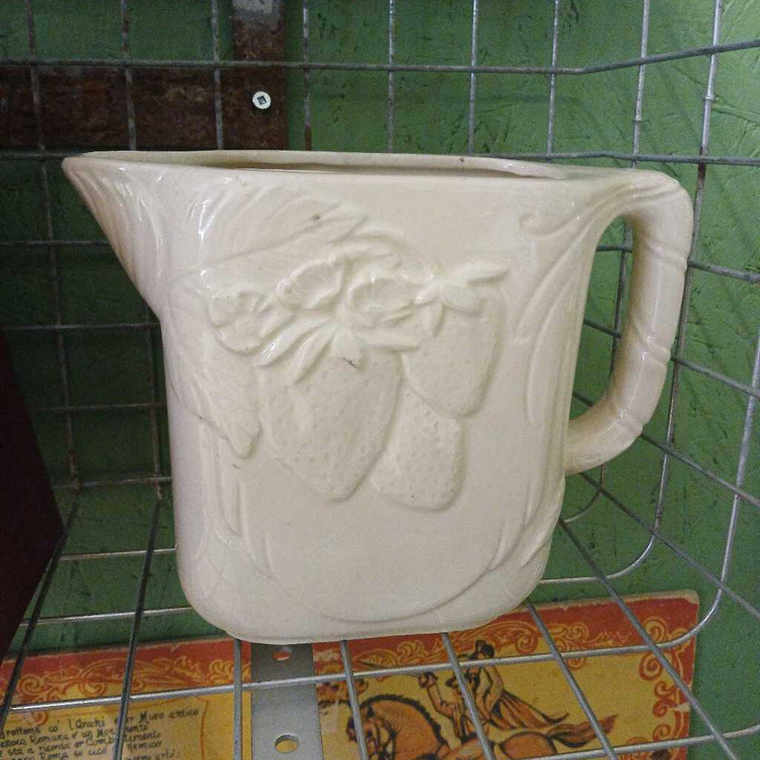 Pitcher w/ Embossed Strawberries