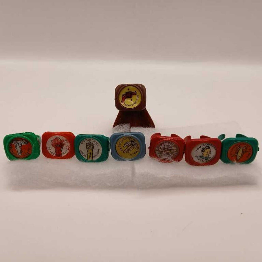 50's Kellogs cereal premium Tom Corbett space rings 8