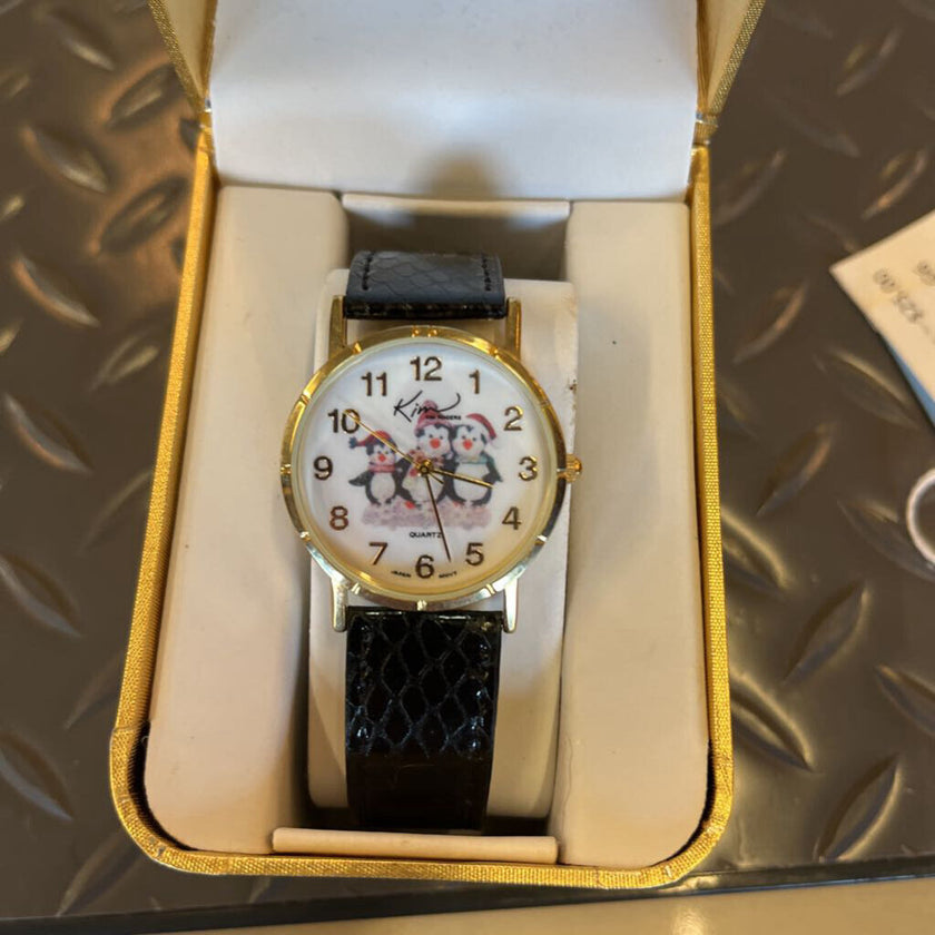 Kim Rogers Watch with Penguins on Face