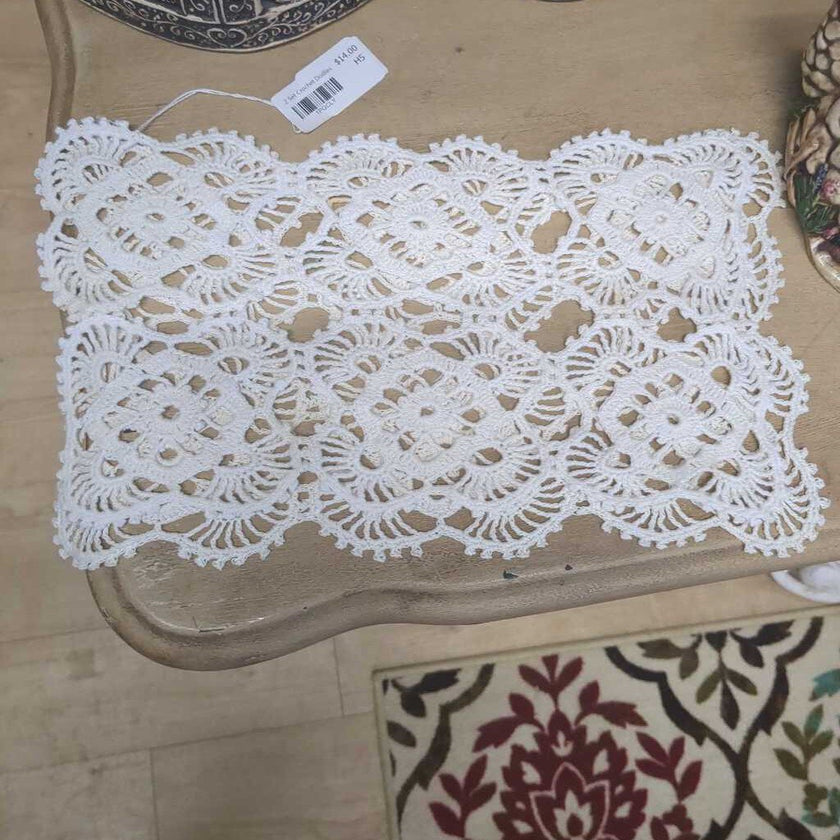 2 Set Crochet Doilies