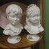 Boy & Girl Bust Statue (Set of 2)