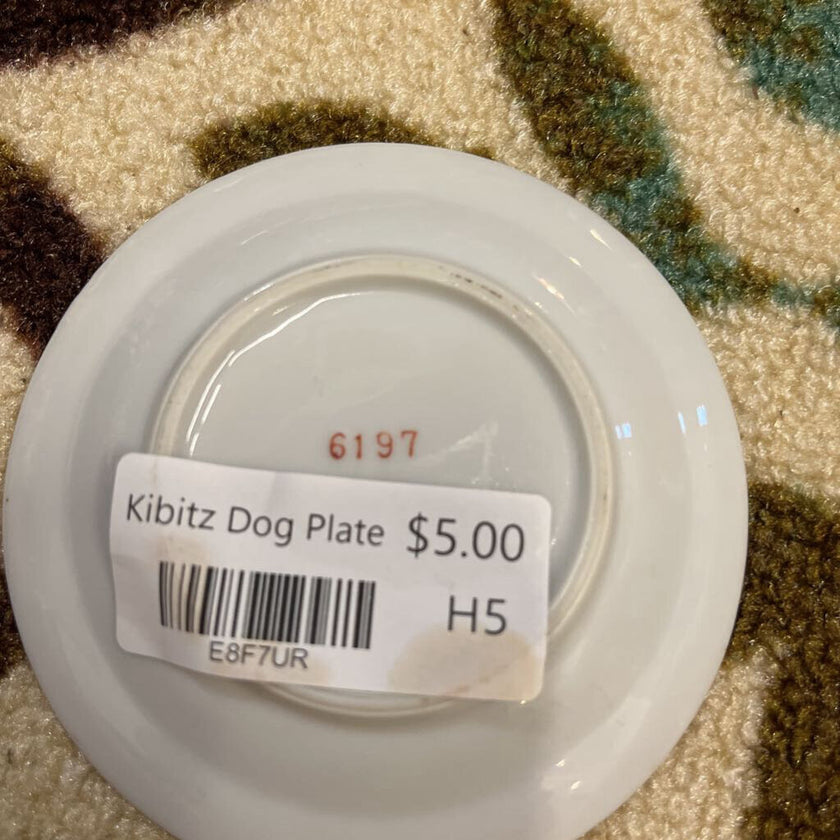 Kibitz Dog Plate