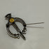 Scottish Amber Cloak Brooch