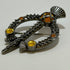 Scottish Amber Cloak Brooch