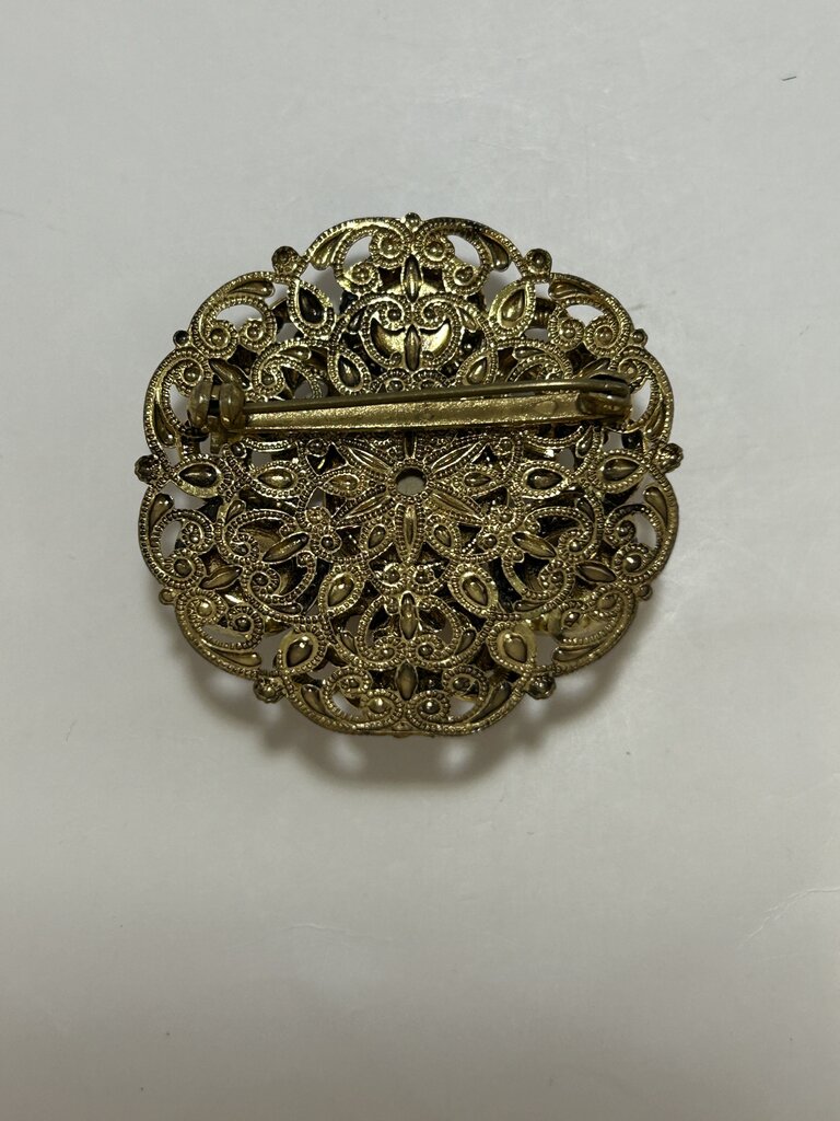 West Germany Pink Gold Brooch