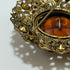 West Germany Amber Topaz Brooch