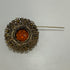 West Germany Amber Topaz Brooch