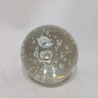 Clear Bubble Paperweight