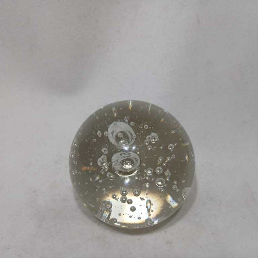 Clear Bubble Paperweight