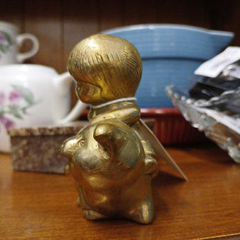 Brass Girl on Pig