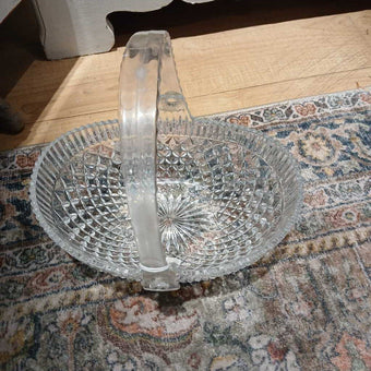 1980s Mikasa Frangeica Crystal Basket