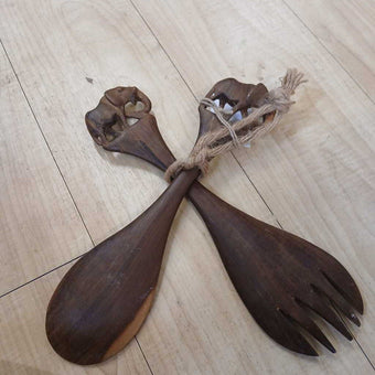 Malawi, Africa, Spoon & Fork Set