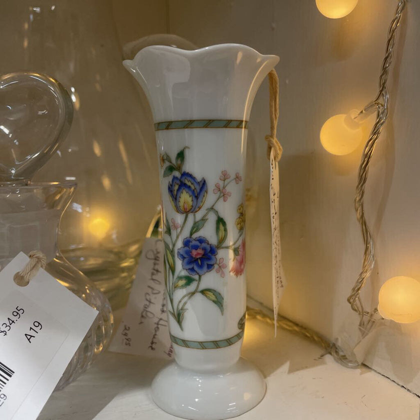 Footed Floral Vase