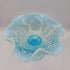 Fenton Water Lily Blue Compote