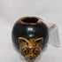 Folk Art Cat Candle Holder w/Bell Inside