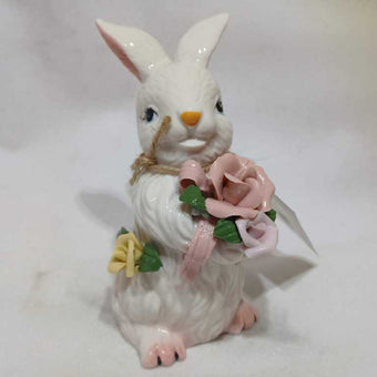 Rabbit w/ Flowers