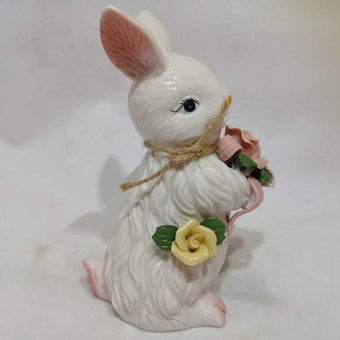 Rabbit w/ Flowers