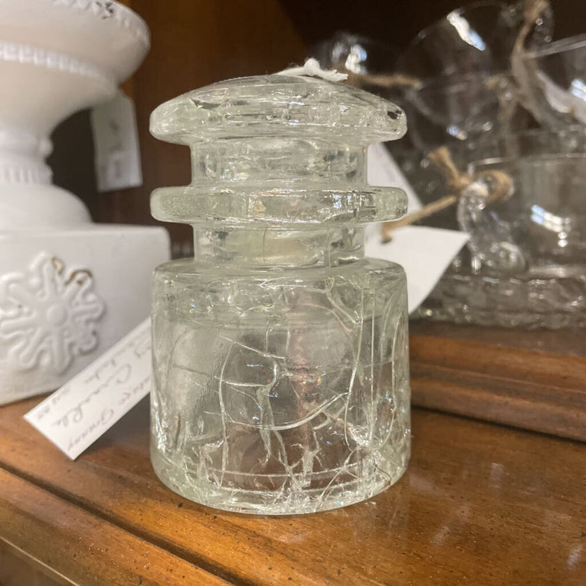 Crackle Glass Insulator