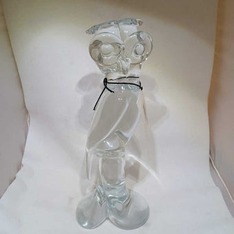 Clear Glass Owl