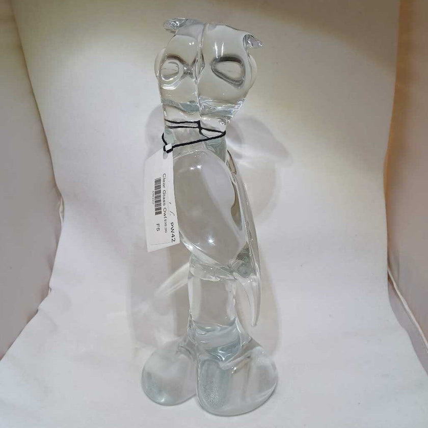 Clear Glass Owl