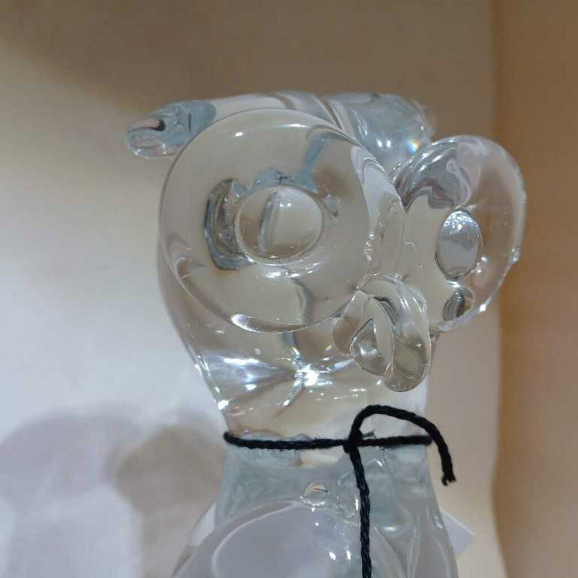 Clear Glass Owl