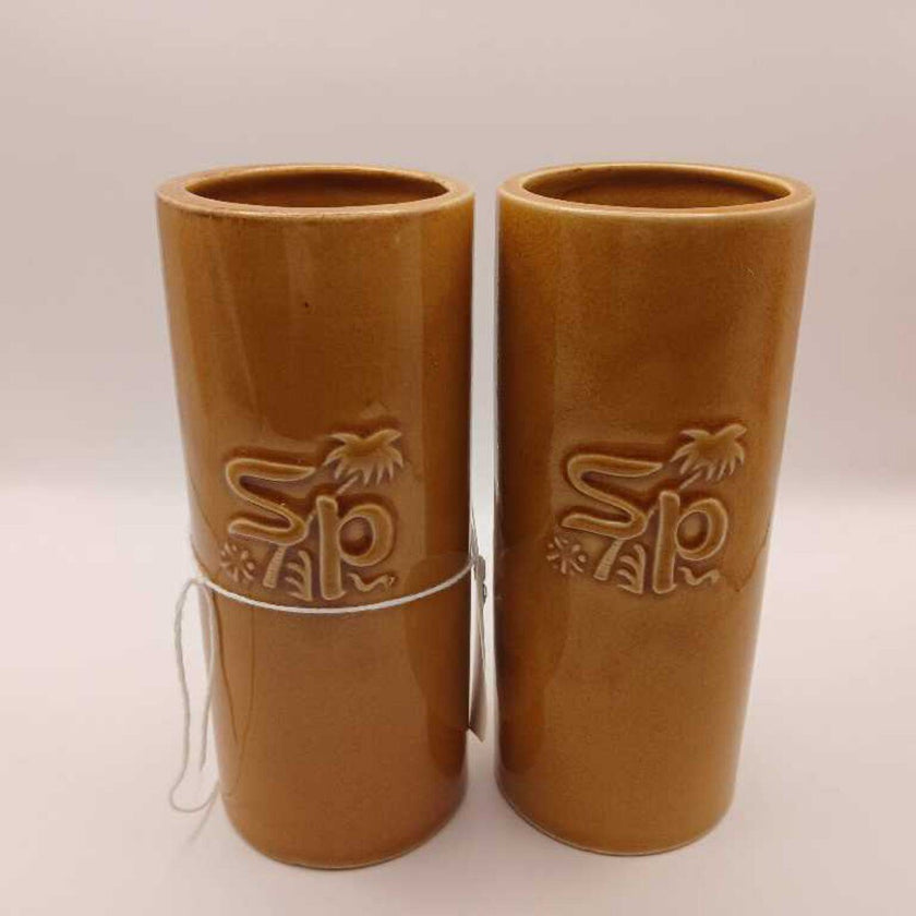 Hula Girl Tiki Vases