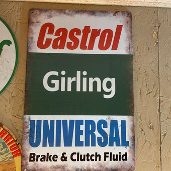 Castrol Brake Fluid Sign