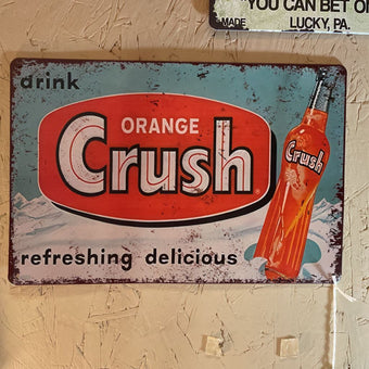 Drink Orange Crush sign