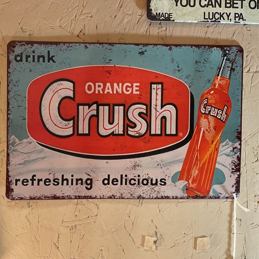 Drink Orange Crush sign