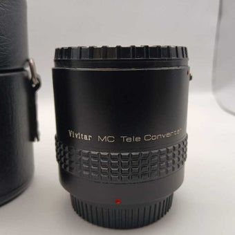 Vivitar MC lele converter lens w/case