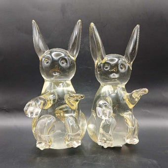 Bunny Glass Paperweights