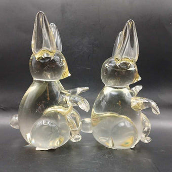 Bunny Glass Paperweights