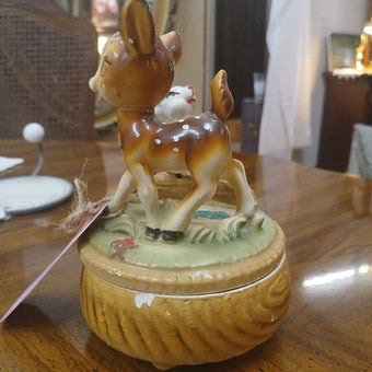 Bambi and Thumper Music Box from the 1950s