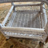 White wicker shelf