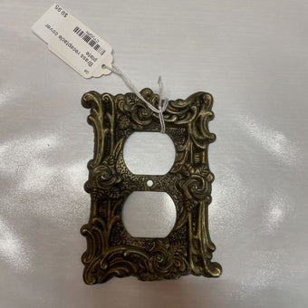 Brass Receptacle Cover Plate