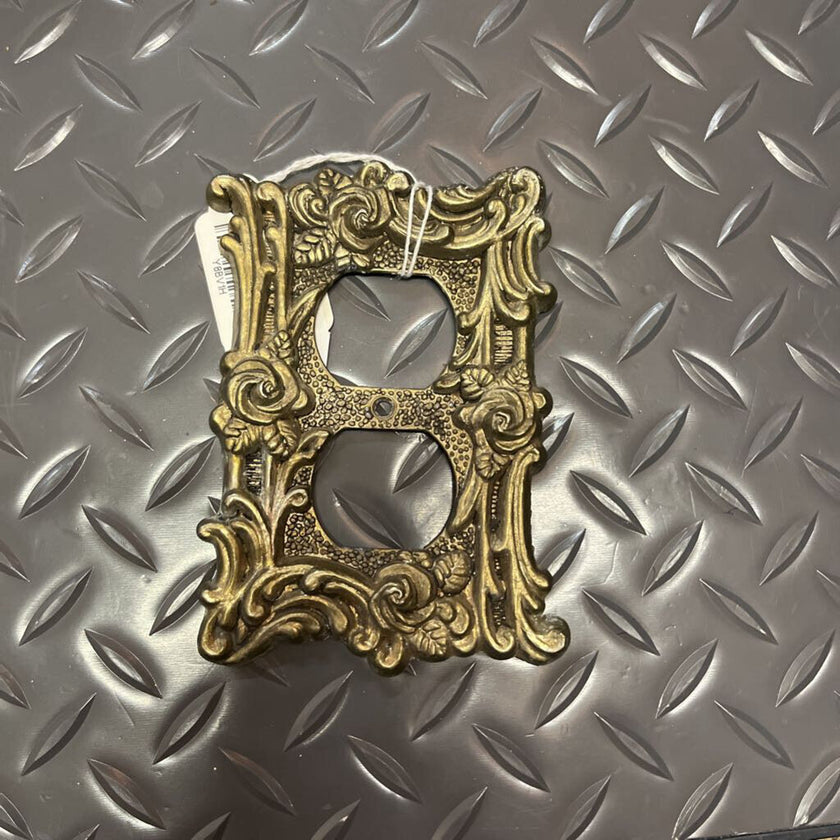 Brass Receptacle Cover Plate