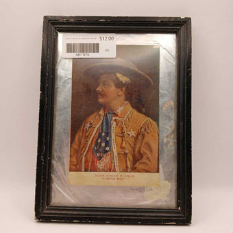 1900's Pawnee Bill postcard framed