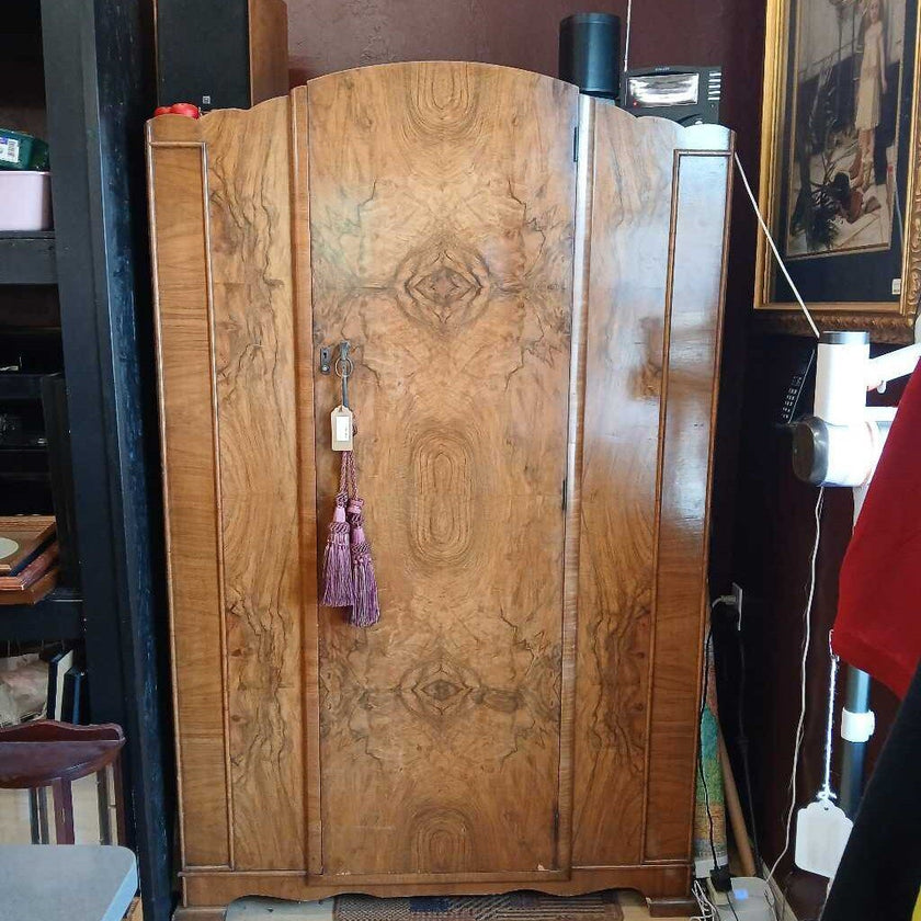 Burled wood Armoire