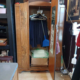 Burled wood Armoire
