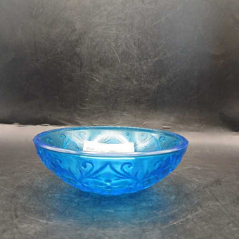 Blue Glass Trinket Dish