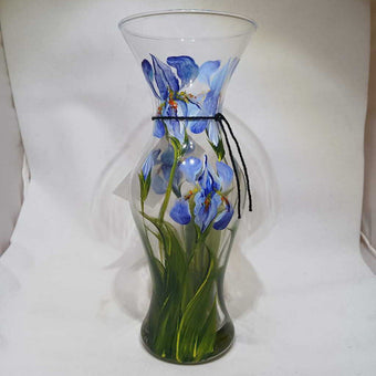 Blue Iris Vase