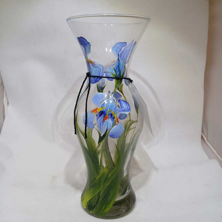 Blue Iris Vase